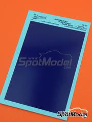 Interdecal: Decals - 75 x 110 mm Dark blue Rothmans Pantone 2758 - water slide decals