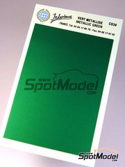 Interdecal: Decals - 75 x 110 mm Metallic green