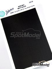 Interdecal: Decals - Matt black - 75 x 110 mm