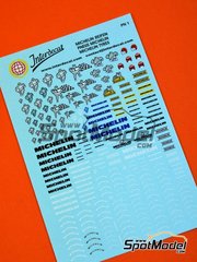 Interdecal: Decals 1/24 scale - Logos Michelin - water slide decals