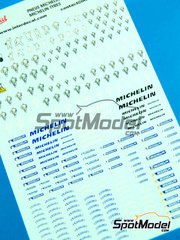 Interdecal: Decals 1/24 scale - Logos Michelin - water slide decals