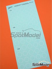 Interdecal: Decals 1/43 scale - Whitewall tires - water slide decals