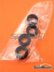 Italeri: Spare part 1/24 scale - Audi Quattro Rally: Tyres - plastic parts - for Italeri references 3642, IT3642 and 03642