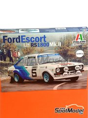 Italeri: Car scale model kit 1/24 scale - Ford Escort Mk. II RS1800 sponsored by Castrol #5 - Hannu Mikkola (FI) + Arne Hertz (SE) - Monte Carlo Rally - Rallye Automobile de Monte-Carlo 1979 - plastic parts, rubber parts, water slide decals and assembly instructions