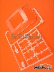 Italeri: Spare part 1/24 scale - Fiat 131 Abarth: Sprue D - plastic parts - for Italeri references 3662, ITA3662 and 3662S