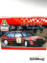 Italeri: Car scale model kit 1/24 scale - Lancia Delta HF Integrale 16v Group A sponsored by Martini Racing #1 - Massimo 'Miki' Biasion (IT) + Tiziano Siviero (IT) - Sanremo Rally 1989 - for Shunko Models kit SHK-D334