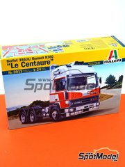 Italeri: Tractor head scale model kit 1/24 scale - Berliet 356ch / Renault R360 Le Centaure - plastic parts, water slide decals and assembly instructions image