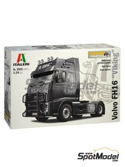 Italeri: Tractor head scale model kit 1/24 scale - Volvo FH16 - plastic parts, rubber parts, assembly instructions and painting instructions image