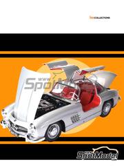 Ixo Collections: Car scale model kit 1/8 scale - Mercedes Benz 300SL Coupe - metal parts, plastic parts, rubber parts, other materials and assembly instructions image