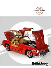 Ixo Collections: Car scale model kit 1/8 scale - Mercedes Benz 300SL Coupe - metal parts, plastic parts, rubber parts, other materials and assembly instructions image