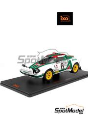 Ixo Models: Diecast model car 1/18 scale - Lancia Stratos HF sponsored by Alitalia #6 - Bj&ouml;rn Waldeg&aring;rd (SE) + Hans Thorszelius (SE) - Monte Carlo Rally - Rallye Automobile de Monte-Carlo 1976 - metal parts, plastic parts and rubber parts image