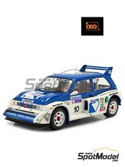 Ixo Models: Diecast model car 1/18 scale - MG Metro 6R4 Group B Austin Rover WRT Team sponsored by Computervision #10 - Malcolm Wilson (GB) + Nigel Harris (GB) - Lombard RAC Rally 1986 - metal parts, plastic parts and rubber parts image
