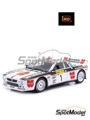 Ixo Models: Diecast model car 1/18 scale - Lancia 037 Group B sponsored by Wurth #1 - Walter R&ouml;hrl (DE) + Christian Geistd&ouml;rfer (DE) - ADAC Deutschland Rally 1983 - metal parts, plastic parts and rubber parts image