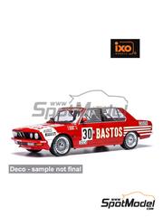 Ixo Models: Diecast model car 1/18 scale - BMW 528i (E28) Bastos Joosen Juma Team sponsored by Bastos #30 - Hans Heyer (DE) + Eddy Joosen (BE) + Armin Hahne (DE) + Dieter Quester (AT) - 24 Hours SPA Francorchamps 1982 - metal parts, plastic parts and rubber parts