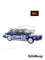 Ixo Models: Diecast model car 1/18 scale - BMW 528i (E28) W.M. Racing Team sponsored by Gitanes #26 - Jean-Pierre Jarier (FR) + Thierry Tassin (BE) + Jean-Louis Trintignant (FR) - 24 Hours SPA Francorchamps 1982 - metal parts, plastic parts and rubber parts