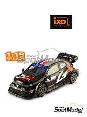 Ixo Models: Diecast model car 1/18 scale - Toyota GR Yaris Rally1 Hybrid Toyota Gazoo Racing WRC Team sponsored by CCi, Denso #17 - Sbastien Ogier (FR) + Vincent Landais (FR) - Croatia Rally 2024 - metal parts, plastic parts and rubber parts