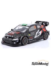 Ixo Models: Diecast model car 1/18 scale - Toyota GR Yaris Rally1 Hybrid Toyota Gazoo Racing WRC Team sponsored by Denso, CCi, Fit-Easy #33 - Elfyn Evans (GB) + Scott Martin (GB) - Monte Carlo Rally - Rallye Automobile de Monte-Carlo 2025 - metal parts, plastic parts and rubber parts