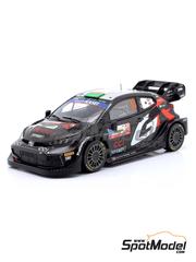 Ixo Models: Diecast model car 1/18 scale - Toyota GR Yaris Rally1 Hybrid Toyota Gazoo Racing WRC Team sponsored by Denso, CCi, Fit-Easy #33 - Elfyn Evans (GB) + Scott Martin (GB) - Japan Rally 2024 - metal parts, plastic parts and rubber parts