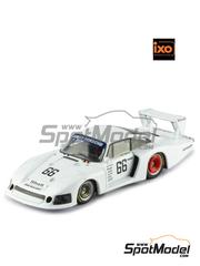 Ixo Models: Diecast model car 1/43 scale - Porsche 935/78 Joest Racing Team sponsored by Shell #66 - Jochen Mass (DE) - Deutsche Rennsport Meisterschaft DRM Zolder 1981 - metal parts, plastic parts and rubber parts