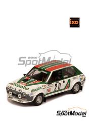 Ixo Models: Diecast model car 1/43 scale - Fiat Ritmo 75 Abarth sponsored by Alitalia #20 - Attilio Bettega (IT) + Maurizio Perissinot (IT) - Monte Carlo Rally - Rallye Automobile de Monte-Carlo 1979 - metal parts, plastic parts and rubber parts