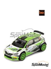 Ixo Models: Diecast model car 1/43 scale - Skoda Fabia RS Rally2 Evo Skoda Motorsport Team #1 - Jan Kopecky (CZ) + Jan Hlousek (CZ) - Bohemia Rally 2021 - metal parts, plastic parts and rubber parts
