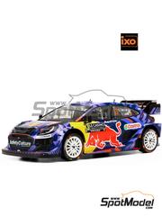 Ixo Models: Diecast model car 1/18 scale - Ford Puma Rally1 M-Sport Ford World Rally Team sponsored by RB #13 - Gr�goire Munster (LU) + Louis Louka (BE) - Monte Carlo Rally - Rallye Automobile de Monte-Carlo 2025 - metal parts, plastic parts and rubber parts