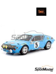 Ixo Models: Diecast model car 1/18 scale - Alpine Renault A310 sponsored by ELF #5 - Jean-Luc Th�rier (FR) + Michel Vial (FR) - Monte Carlo Rally - Rallye Automobile de Monte-Carlo 1975 - metal parts, plastic parts and rubber parts