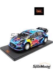 Ixo Models: Diecast model car 1/18 scale - Ford Puma Rally1 M-Sport Ford World Rally Team sponsored by Ford Performance #8 - Ott T�nak (EE) + Martin J�rveoja (EE) - Svezia Sweden Rally 2023 - metal parts, plastic parts and rubber parts