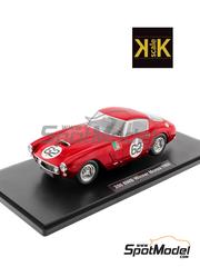 KK Scale: Diecast model car 1/18 scale - Ferrari 250 GT SWB Competition Scuderia Serenissima Team #62 - Carlo Mario Abate (IT) - Monza 1960 - photo-etched parts, plastic parts and rubber parts