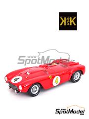 KK Scale: Diecast model car 1/18 scale - Ferrari 375 Plus Scuderia Ferrari Team #4 - Froilan Gonzalez (AR) + Maurice Trintignant (FR) - 24 Hours Le Mans 1954 - metal parts, plastic parts and rubber parts