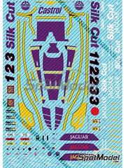 KMP Kool Models Production: Marking / livery 1/24 scale - Jaguar XJR-9 TWR Team sponsored by Silk Cut #1, 2, 3 - Martin Brundle (GB) + John Nielsen (DK), Jan Lammers (NL) + Johnny Dumfries (GB) + Andy Wallace (GB), John Watson (GB) + Raul Boesel (BR) + Henri Pescarolo (FR) - 24 Hours Le Mans 1988 - water slide decals and tobacco sponsor decals - for Tamiya reference TAM24084