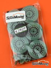 KMP Kool Models Production: Set de llantas y neumticos escala 1/24 - Speedline para Lancia Delta HF 1992  - piezas impresas en 3D - 5 unidades