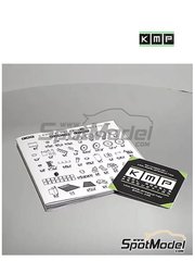 KMP Kool Models Production: Detail up set 1/24 scale - Lancia Delta S4 tarmac - 3D printed parts, vacuum formed parts, water slide decals, other materials and assembly instructions - for Beemax Model Kits references B24020, 09885 and 098851, or Nunu reference PN24005 image