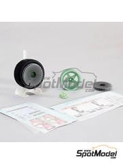 KMP Kool Models Production: Rims 1/24 scale - Audi Sport Quattro S1 E2  - Portugal Rally - Vinho do Porto 1986 - 3D printed parts and water slide decals - for Beemax Model Kits references B24017, 103982 and BX24035 - 4 units