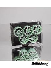 KMP Kool Models Production: Llantas escala 1/24 - Arcasting 4 tornillos para Toyota Corolla WRC - piezas impresas en 3D - para la referencia de Tamiya TAM24209 - 5 unidades