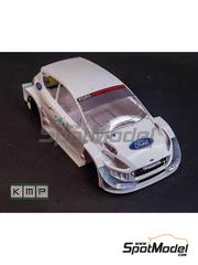 KMP Kool Models Production: Transkit escala 1/24 - Ford Fiesta RS WRC - Aero Upgrade - Version de test 2019 y 2020 - piezas impresas en 3D, piezas de resina y calcas de agua - para las referencias de Belkits BEL012, BEL-012, BEL013 y BEL-013