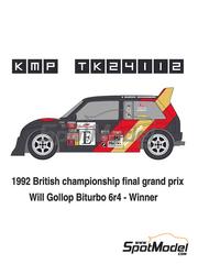 KMP Kool Models Production: Marking / livery 1/24 scale - MG Metro 6R4 RX Biturbo sponsored by Silkolene - Will Golop (GB) - Rallycross 1992 - 3D printed parts, water slide decals and assembly instructions - for Belkits references BEL015, BEL-015, BEL016 and BEL-016