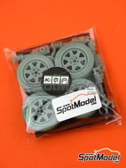 KMP Kool Models Production: Tarmac conversion set 1/24 scale - Subaru Legacy Tecnomagnesio - 3D printed parts - for Hasegawa references 20290, 20311, 20390, 25007, CR-7, 20432, 20577, 20636, 25007, CR-7, 25014 and CR-14 - 4 units