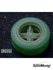 KMP Kool Models Production: Rims and tyres set 1/24 scale - Revolution for Ford Escort Mk II RS1800 - 3D printed parts - for Italeri references 3650, IT3650, ITA3650 and 3655 - 4 units