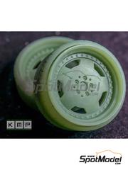 KMP Kool Models Production: Rims and tyres set 1/24 scale - Mercedes AMG s600 Custom Ultralow-tires  - 3D printed parts - for Tamiya references TAM24139 and TAM89764 - 4 units