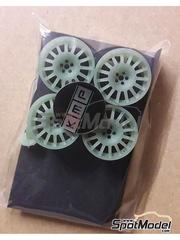 KMP Kool Models Production: Llantas escala 1/24 - Cromodora 5 tornillos para Subaru Impreza WRC - piezas impresas en 3D - 4 unidades