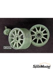 KMP Kool Models Production: Llantas escala 1/24 - BBS de asfalto para Subaru Impreza WRC - piezas impresas en 3D - 4 unidades