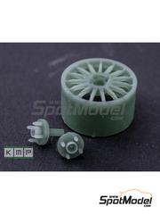 KMP Kool Models Production: Llantas escala 1/24 - Ford Focus WRC 4 tornillos - piezas impresas en 3D - para las referencias de Tamiya TAM24217, TAM24241 y TAM24261 - 5 unidades