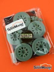 KMP Kool Models Production: Set de conversin a tierra escala 1/24 - Ford Fiesta WRC especificacin tierra 2021 - piezas impresas en 3D y calcas de agua - para las referencias de Belkits BEL012, BEL-012, BEL013 y BEL-013