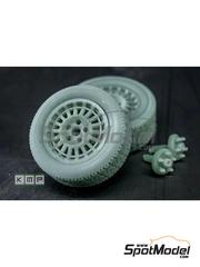 1:24 Toyota TRD Offroad Wheels Rims w/ Tires 3D Printed Resin Plastic 