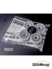 KMP Kool Models Production: Set de llantas y neumticos escala 1/24 - OZ 16 pulgadas para Ford Sierra Cosworth 4x4  - piezas impresas en 3D - para las referencias de D.Modelkits DM-K001 y DM-K002 - 4 unidades