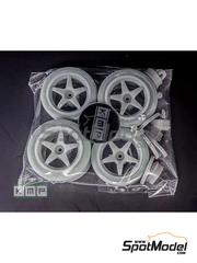 KMP Kool Models Production: Rims and tyres set 1/24 scale - Ferrari F40 LM OZ - 3D printed parts - 4 units