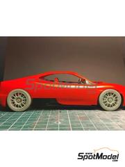 KMP Kool Models Production: Rims and tyres set 1/24 scale - Ferrari 360 GT - 3D printed parts - for Tamiya references TAM24228, TAM24238, TAM24242, TAM24298, TAM24299, TAM24307 and TAM89595 - 4 units