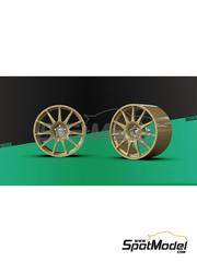 KMP Kool Models Production: Llantas escala 1/24 - Speedline 11 radios Subaru Impreza WRC - piezas impresas en 3D - para las referencias de Tamiya TAM24199, TAM24218 y TAM24227 - 4 unidades