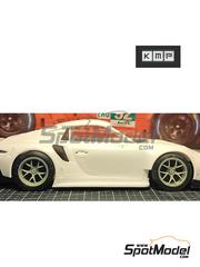 KMP Kool Models Production: Rims and tyres set 1/24 scale - Porsche 911 991 GT3 LM - 3D printed parts - for Nunu reference PN24040 - 2 + 2 units